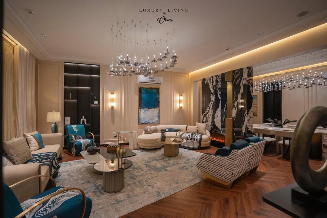 Premium building cluster with landscaped edges